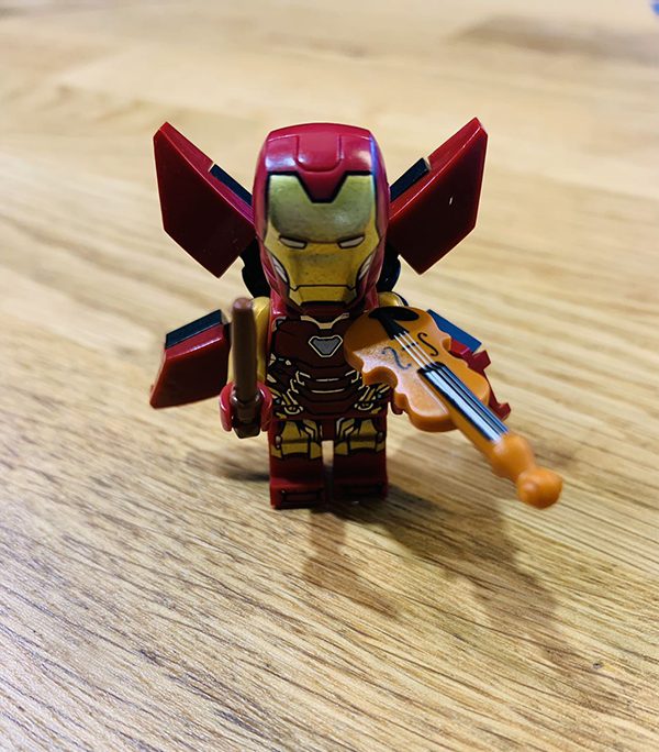 Ironman Play Violin - Lego Minifigure - Toy Violin - Musical Gift